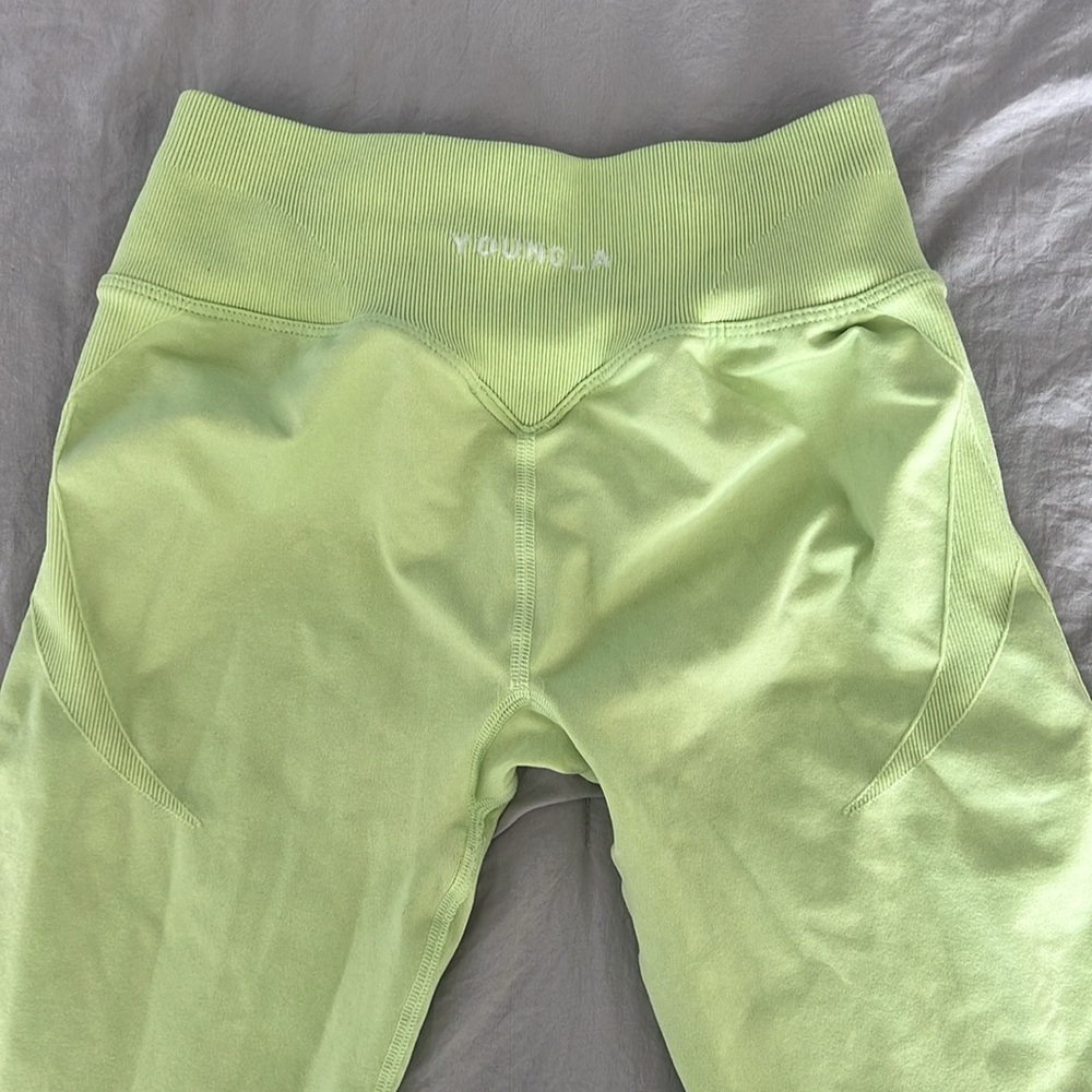 Youngla lime green workout leggings